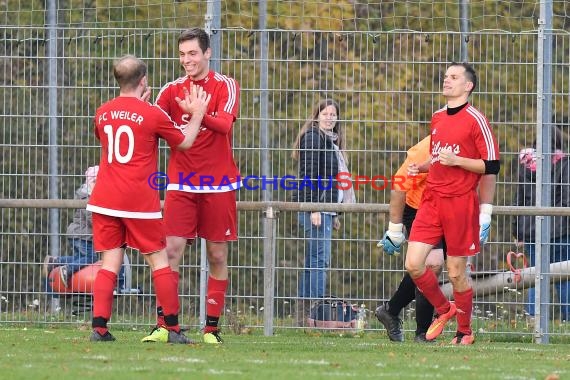 Kreisklasse A FC Weiler vs SPG Kirchardt/Grombach 05.11.2017 (© Kraichgausport / Loerz)